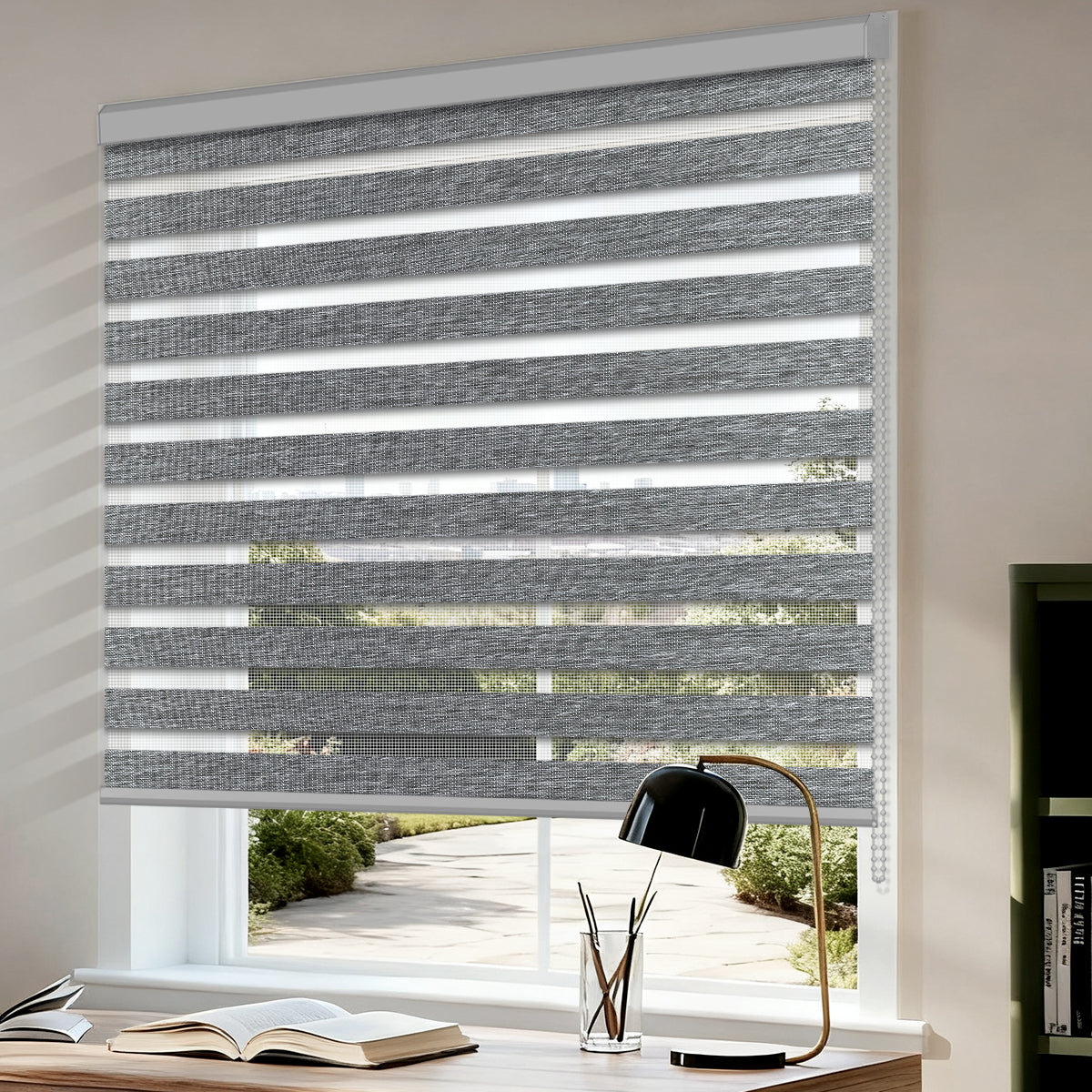 Manually Controlled Zebra Blinds