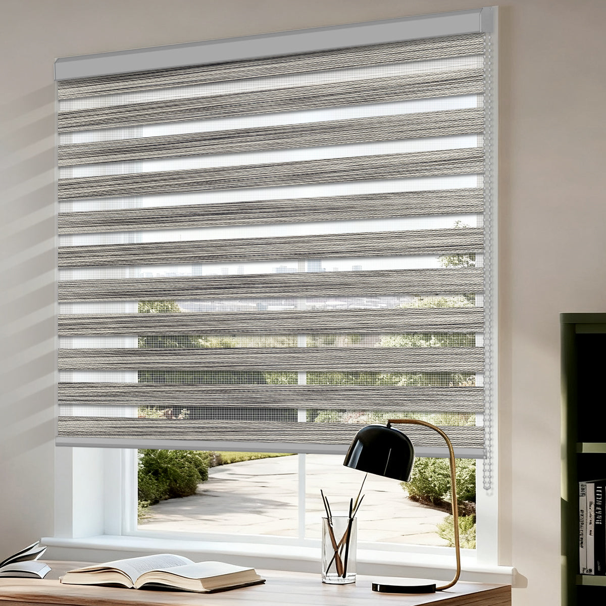 Manually Controlled Zebra Blinds