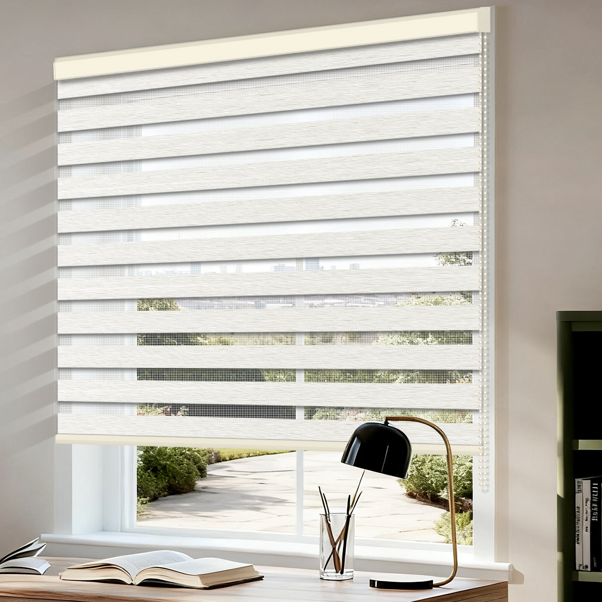 Manually Controlled Zebra Blinds