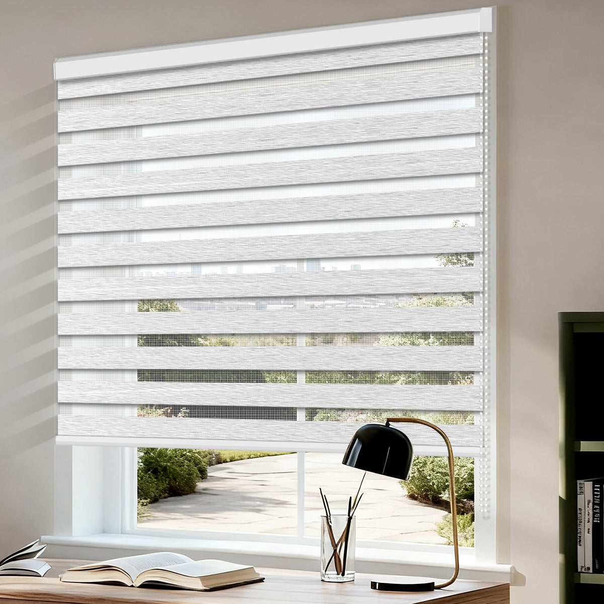 Manually Controlled Zebra Blinds