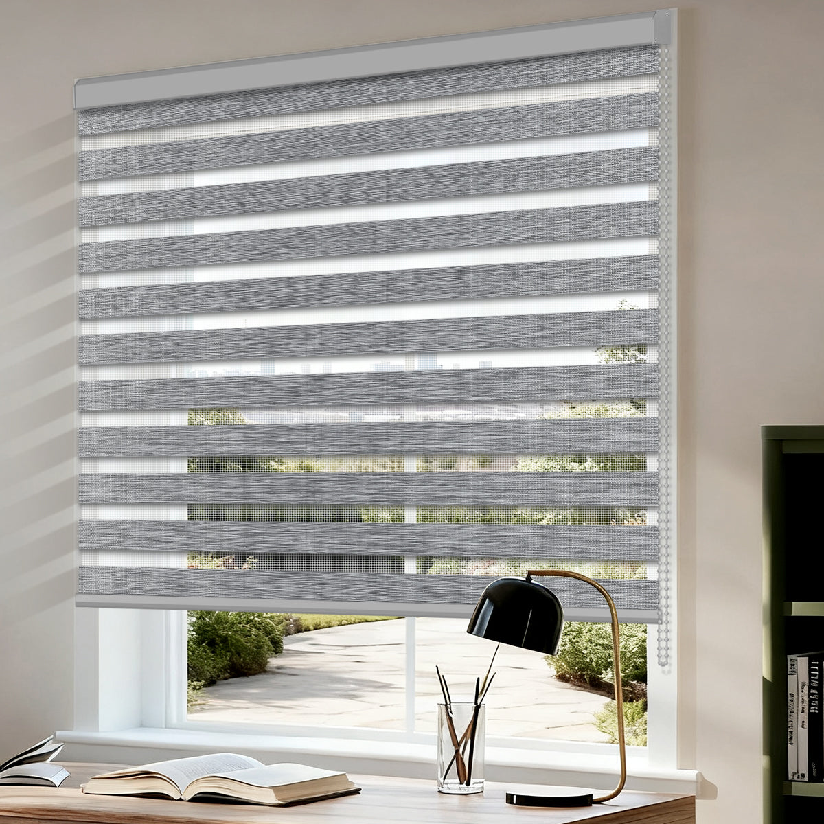Manually Controlled Zebra Blinds