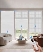 Motorized Day Night Cellular Shade (Light Filtering + Blackout)