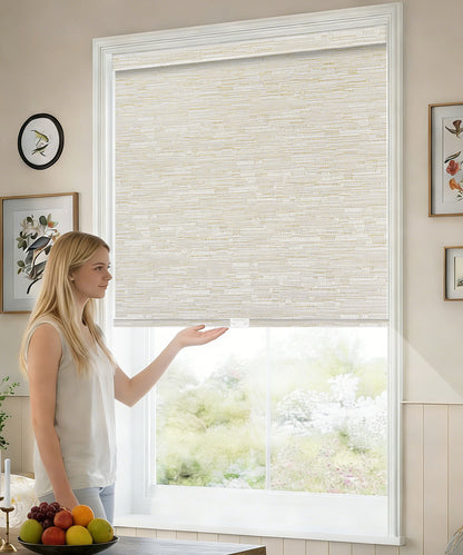 Manually Controlled Blackout Roller Shade - Cordless