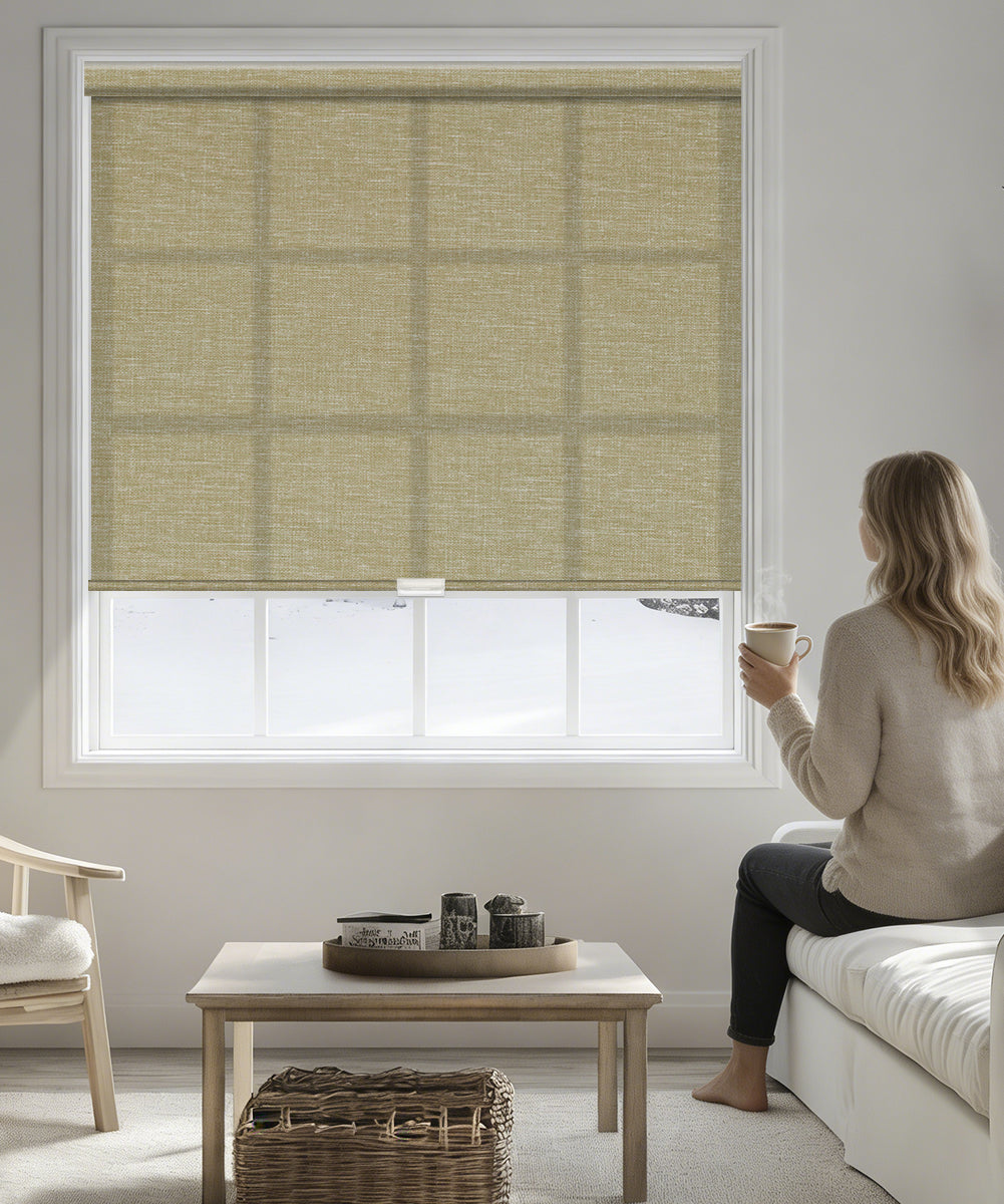 Manual Light Filtering Roller Shades - Cordless