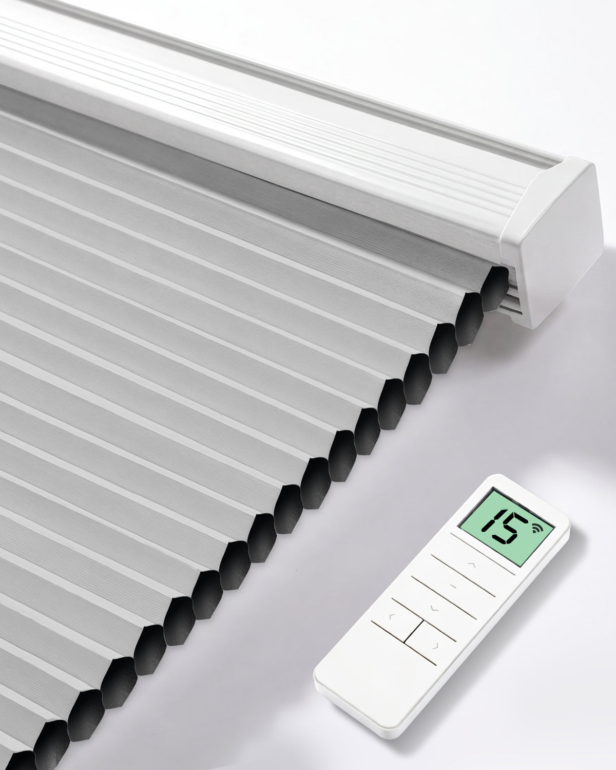 Motorized Blackout Cellular Shade - Room Darkening