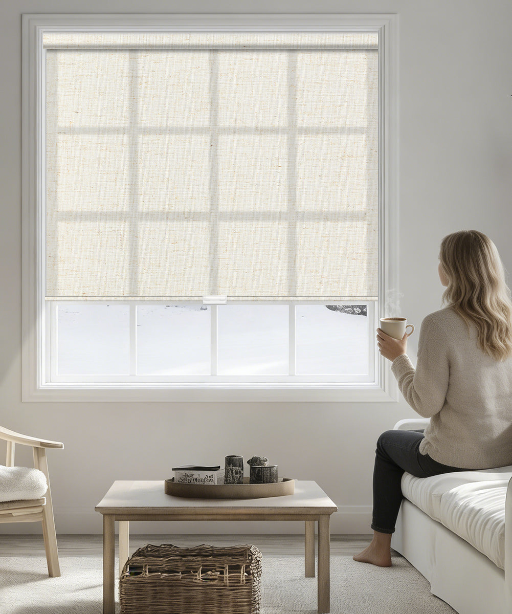 Manual Light Filtering Roller Shades - Cordless