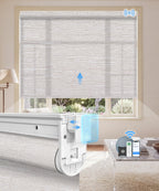 No-Drill Motorized Light Filtering Roller Shades