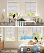 No-Drill Motorized Light Filtering Roller Shades