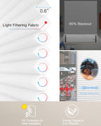 Motorized Cellular Shade - Light Filtering