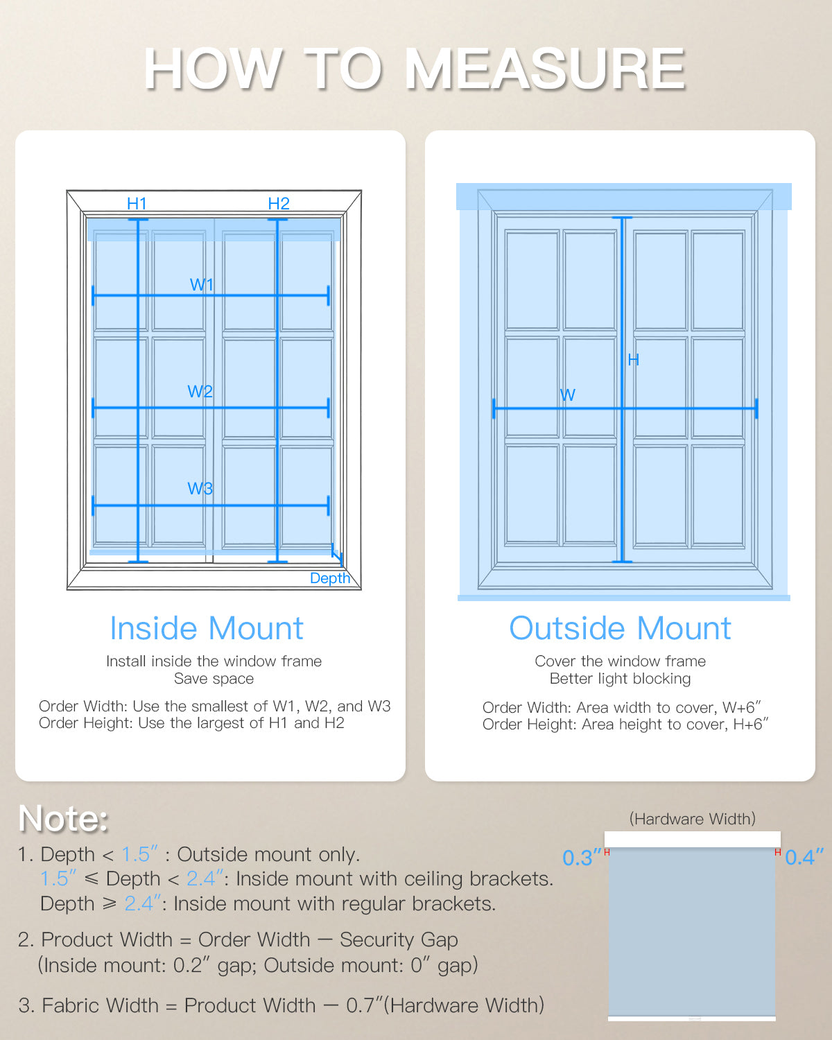 Manually Controlled Blackout Roller Shade - Cordless