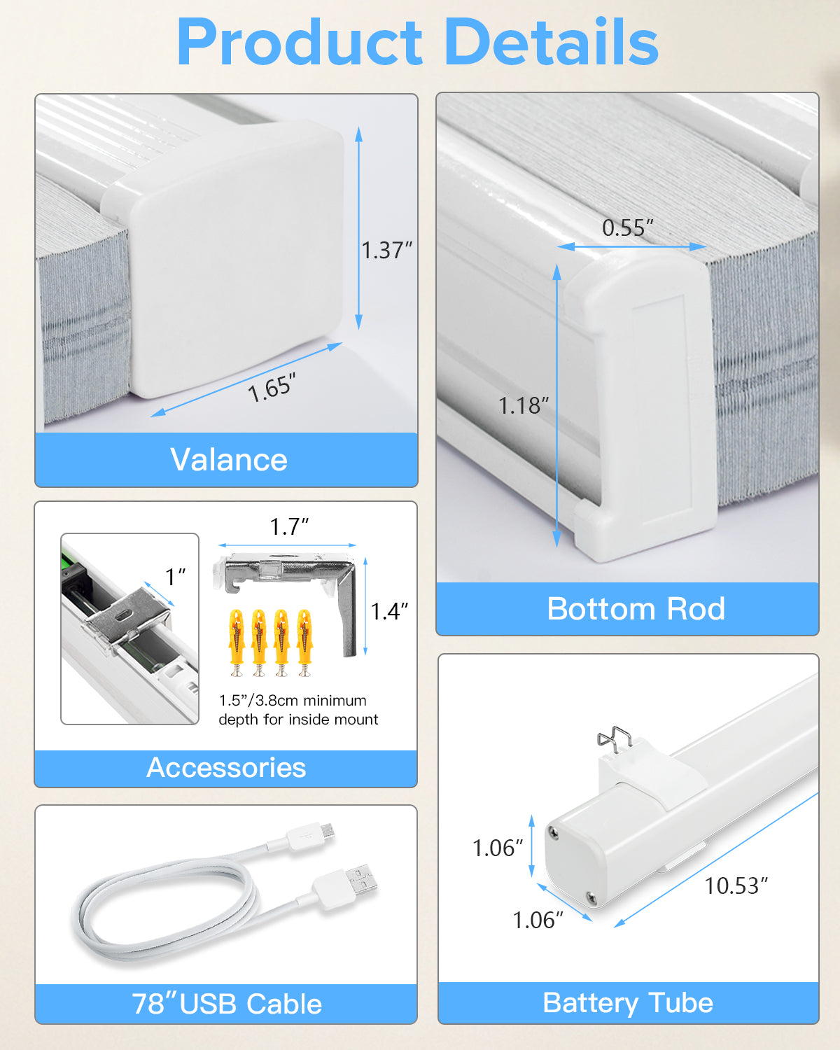 Motorized Cellular Shade - Light Filtering