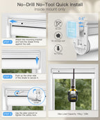 No-Drill Motorized Light Filtering Roller Shades - Quick Install