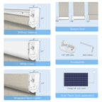 No-drill Motorized Blackout Roller Shade - Cover