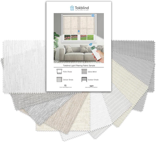Light Filtering Roller Shade Fabric Samples - Tokblind official