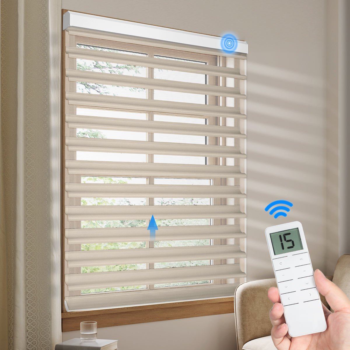 Motorized Blackout Shangri - La Sheer Shade - Tokblind official