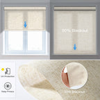 Motorized Light Filtering Roller Shade (Fabric Wrapped) - Tokblind official